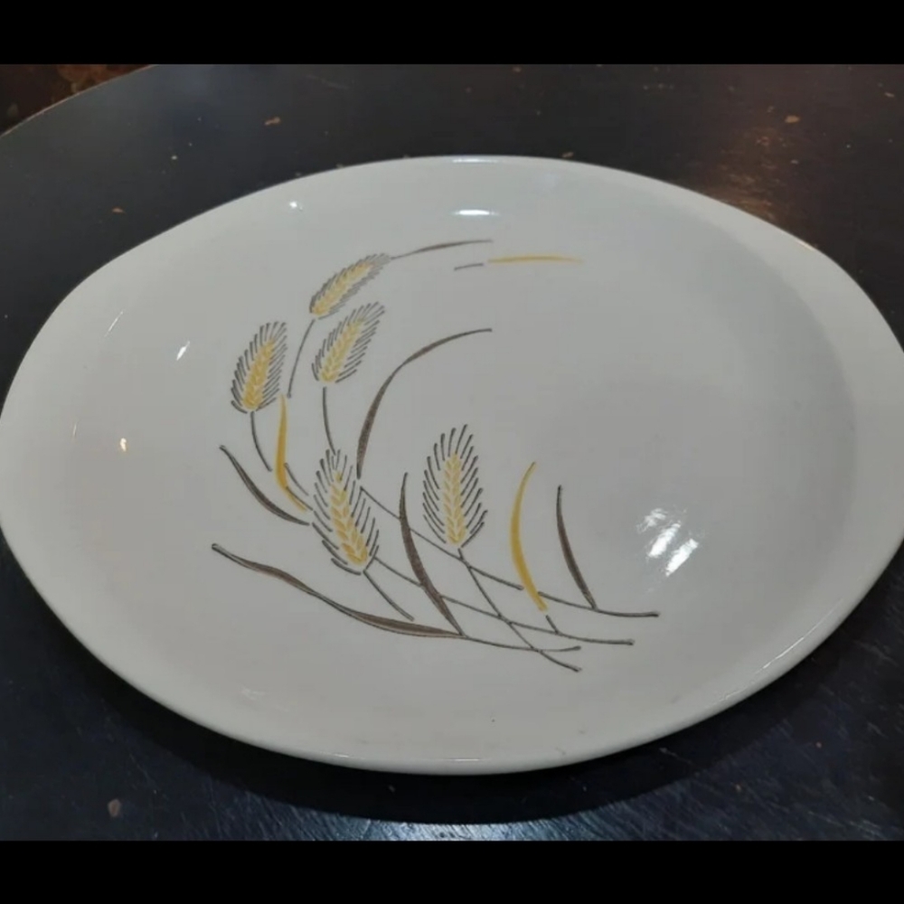 Vtg 50s Stetson China Platter Waving Wheat